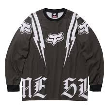SUPREME X FOX RACING GREY LONGSLEEVE (BRAND NEW)