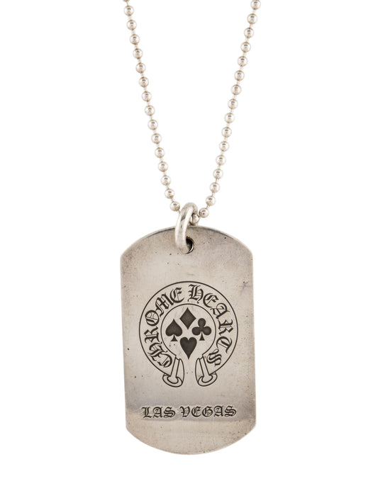 CHROME HEARTS STERLING SILVER LAS VEGAS DOG TAG (PRE-OWNED)