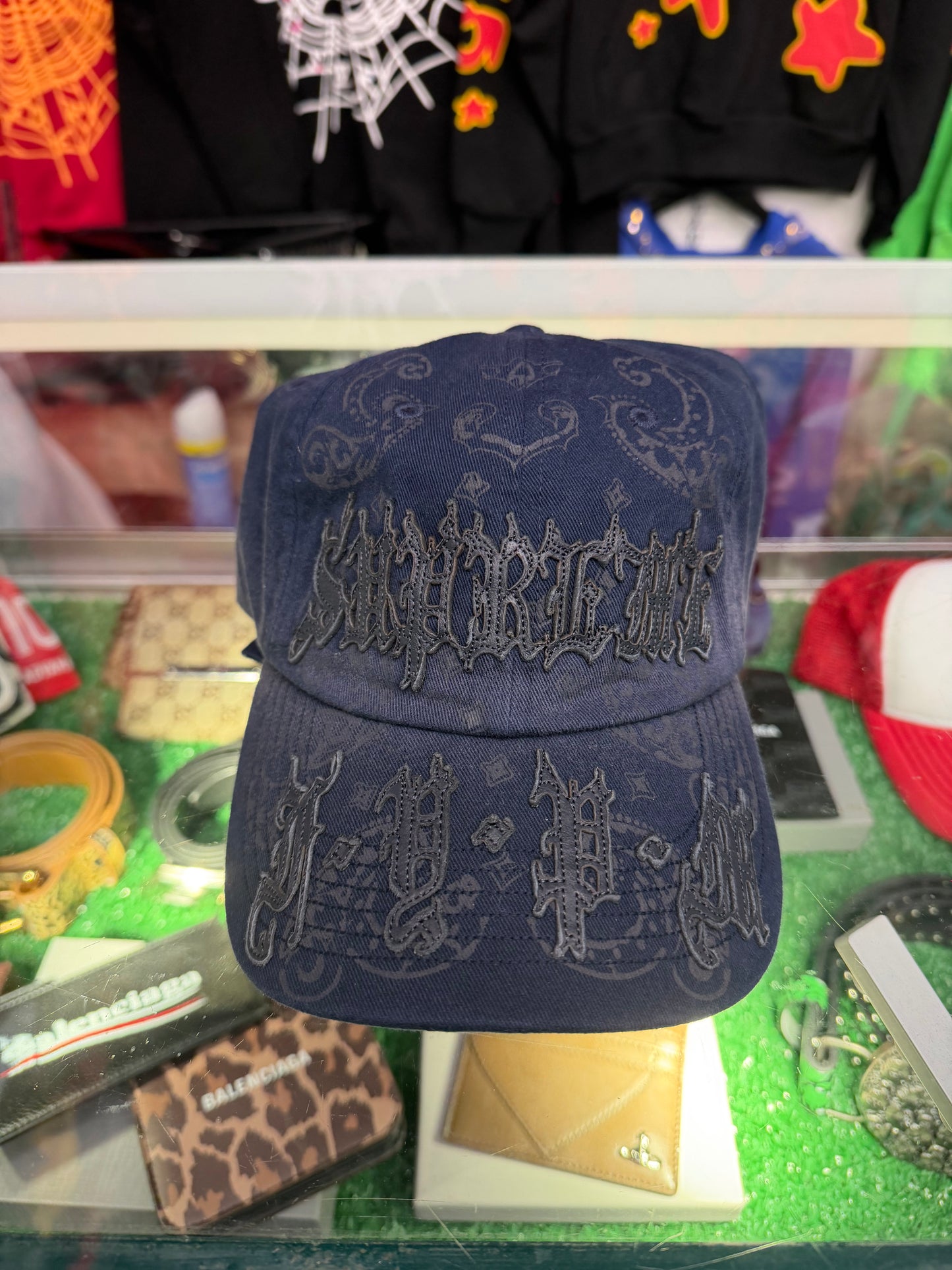 SUPREME LEATHER APPLIQUÉ HAT (PRE-OWNED)