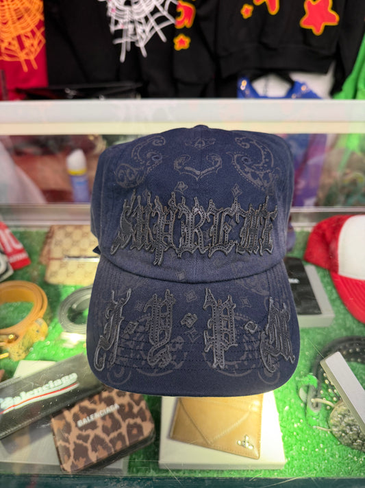 SUPREME LEATHER APPLIQUÉ HAT (PRE-OWNED)