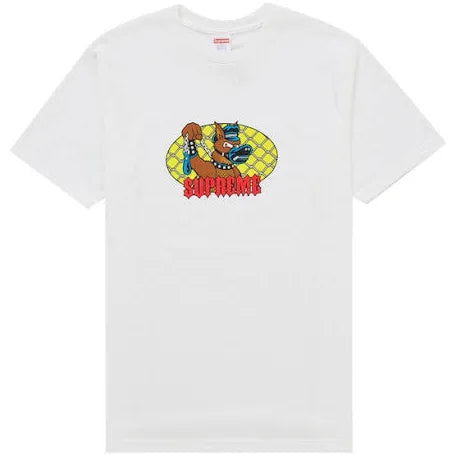 SUPREME WHITE LEASH TEE