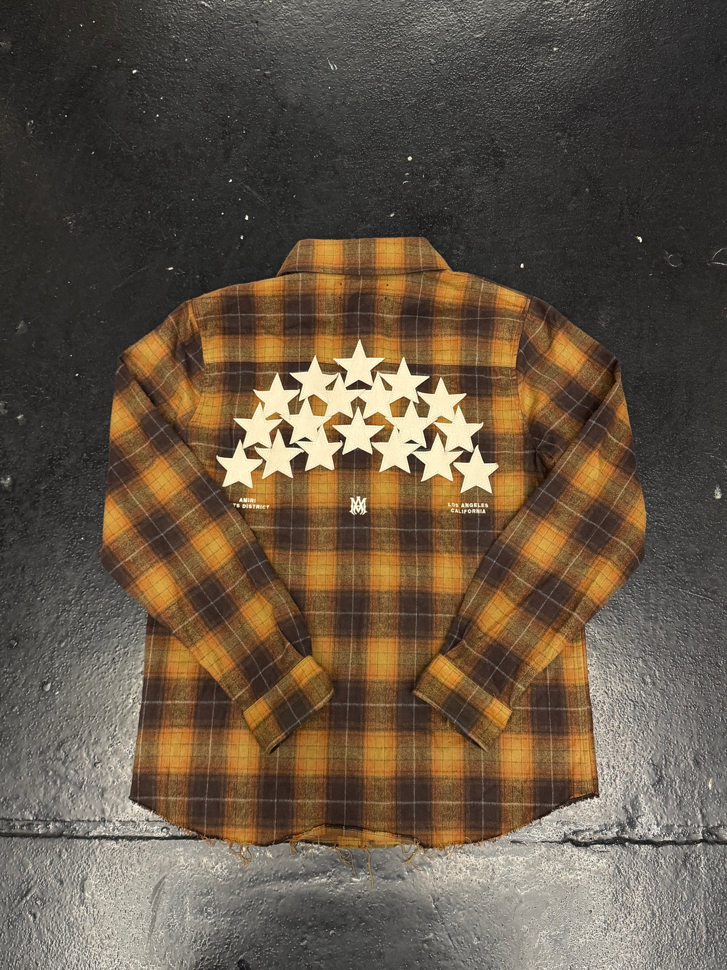 AMIRI STAR LEATHER FLANNEL (PRE-OWNED)