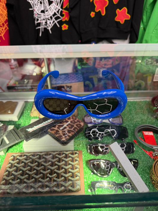 LOEWE BLUE INFLATED SUNGLASSES (PRE-OWNED W/ REPLACEMENT CASE)