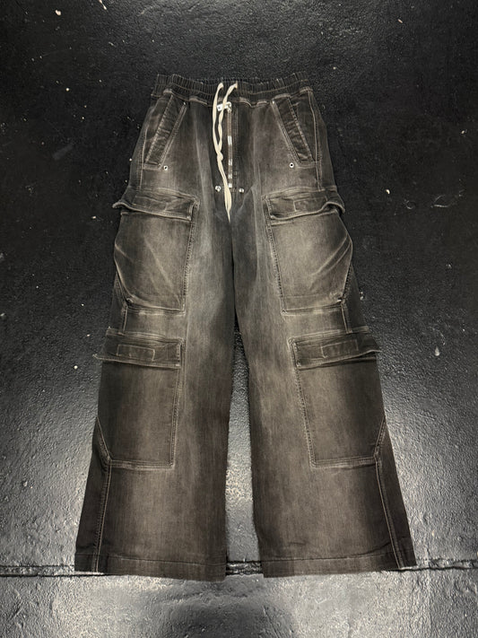 RICK OWENS DRKSHDW DOUBLE CARGO JUMBO BELLA PANTS (PRE-OWNED)