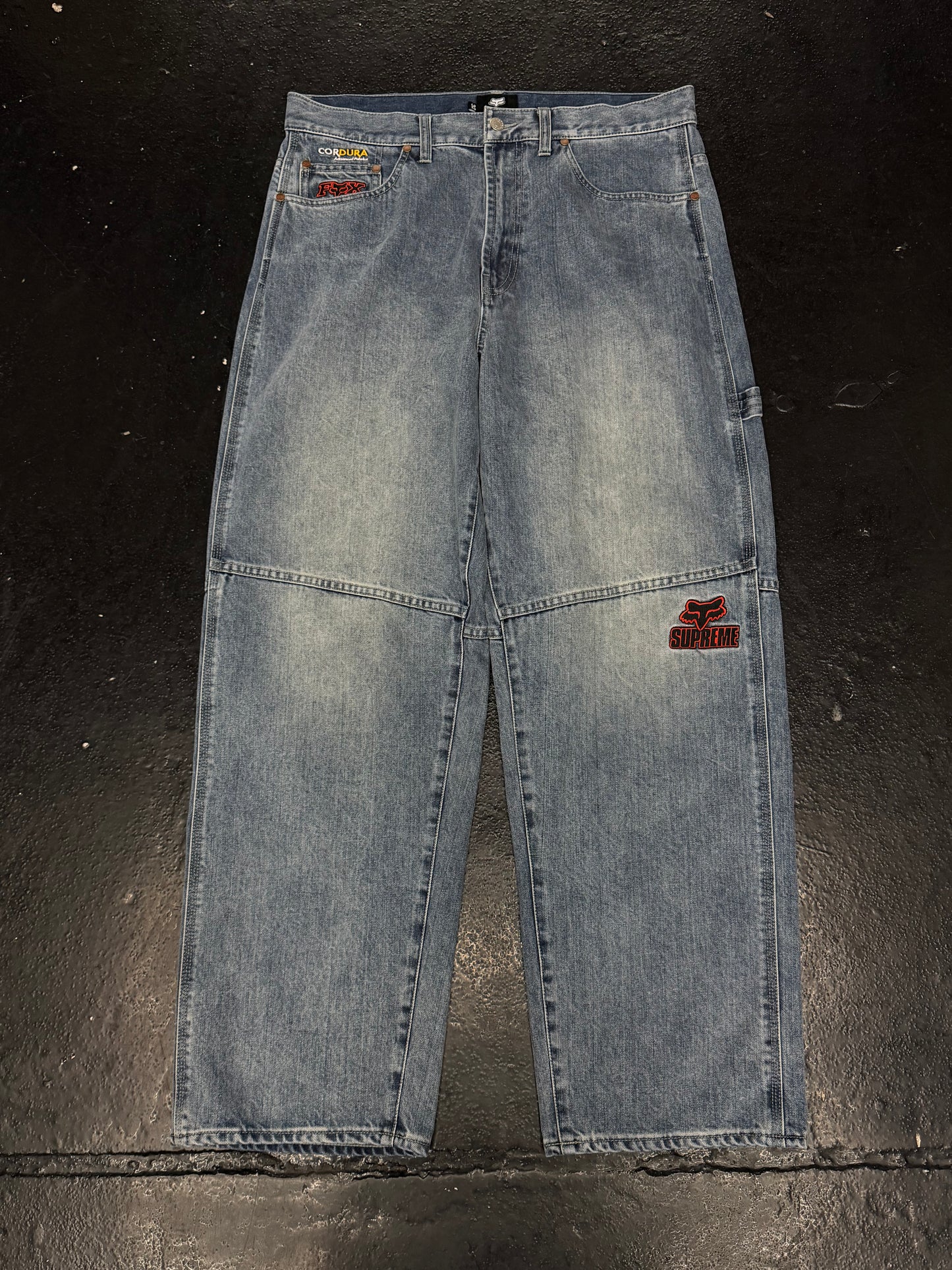 SUPREME X FOX CORDURA BAGGY JEANS (PRE-OWNED)