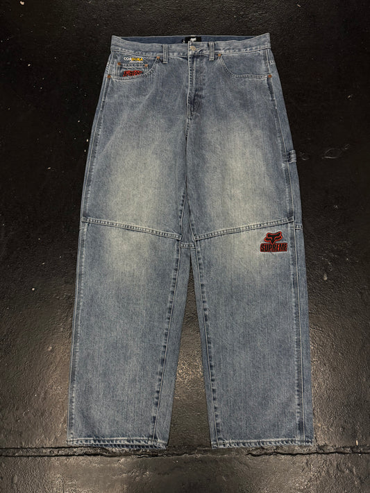 SUPREME X FOX CORDURA BAGGY JEANS (PRE-OWNED)