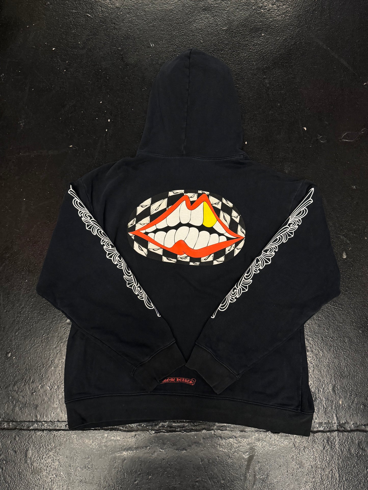 CHROME HEARTS MATTY BOY FLOWER CHOMPER HOODIE (PRE-OWNED)