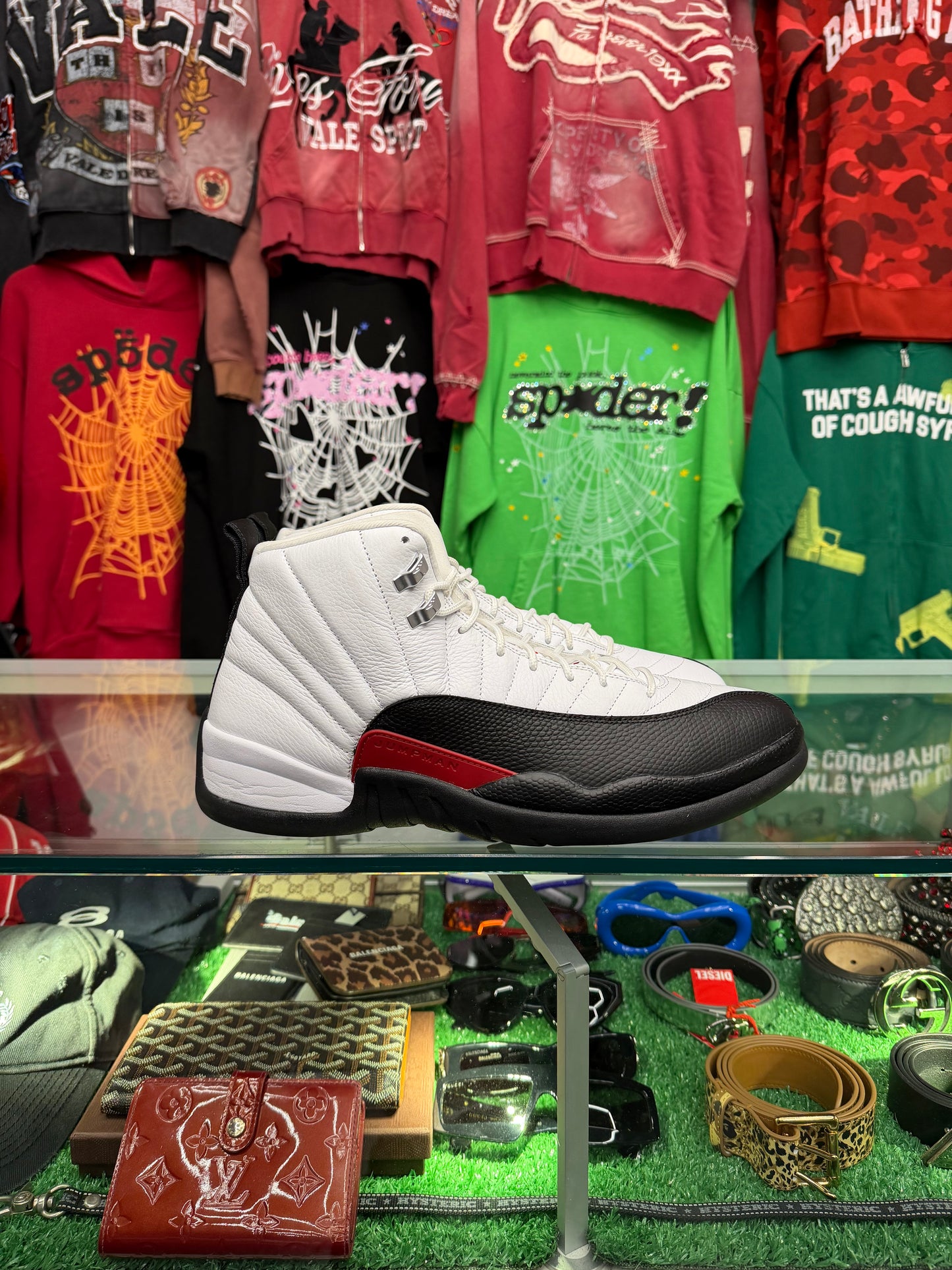 JORDAN 12 RED TAXI (PRE-OWNED W/ BOX)