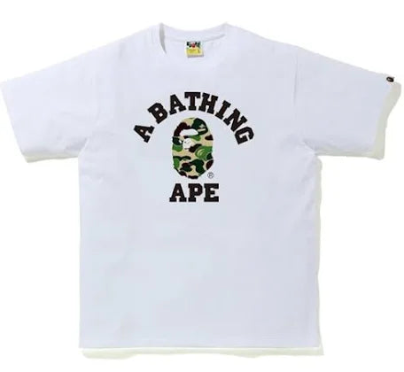 A BATHING APE BAPE ABC CAMO COLLEGE TEE (BRAND NEW)