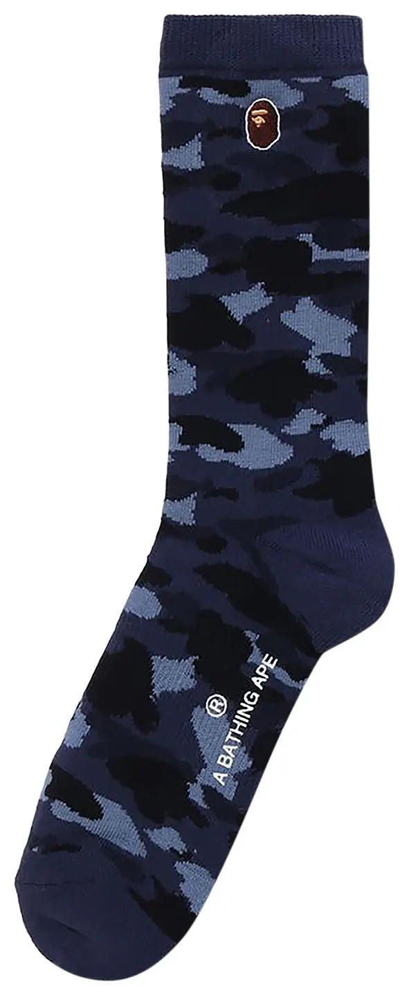 A BATHING APE BAPE BLUE CAMO SOCKS (BRAND NEW)