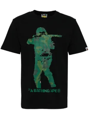 A BATHING APE BAPE BITMAP SOLIDER TEE (BRAND NEW)