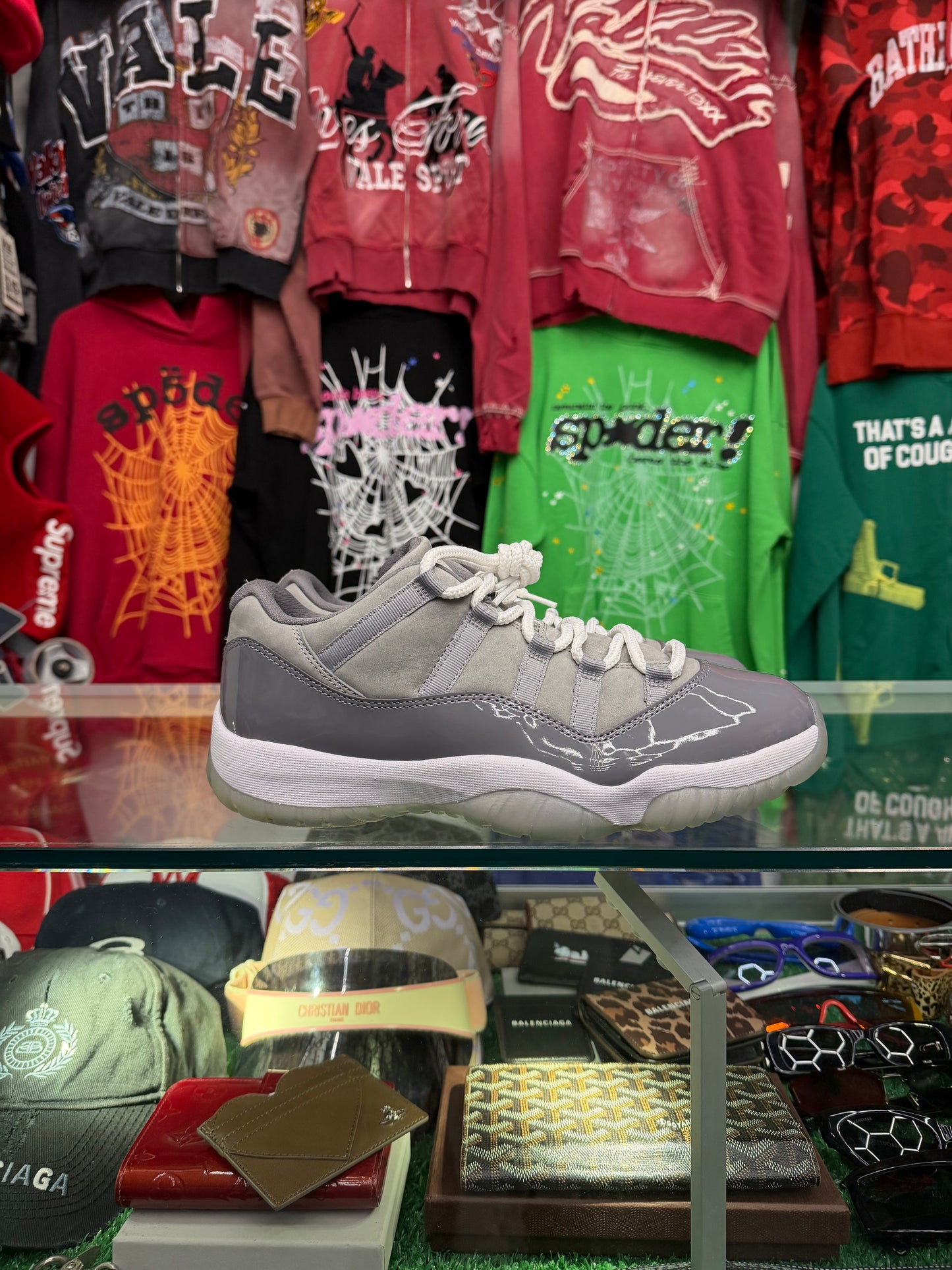 JORDAN 11 LOW COOL GREY (PRE-OWNED W/ BOX)