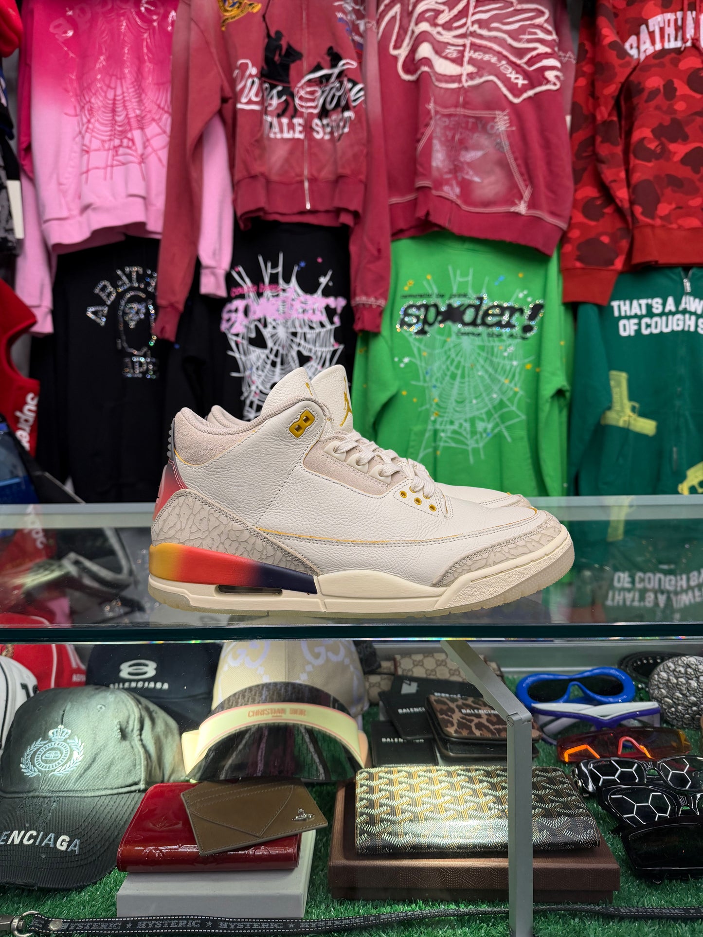 JORDAN 3 J BALVIN (PRE-OWNED NO BOX)