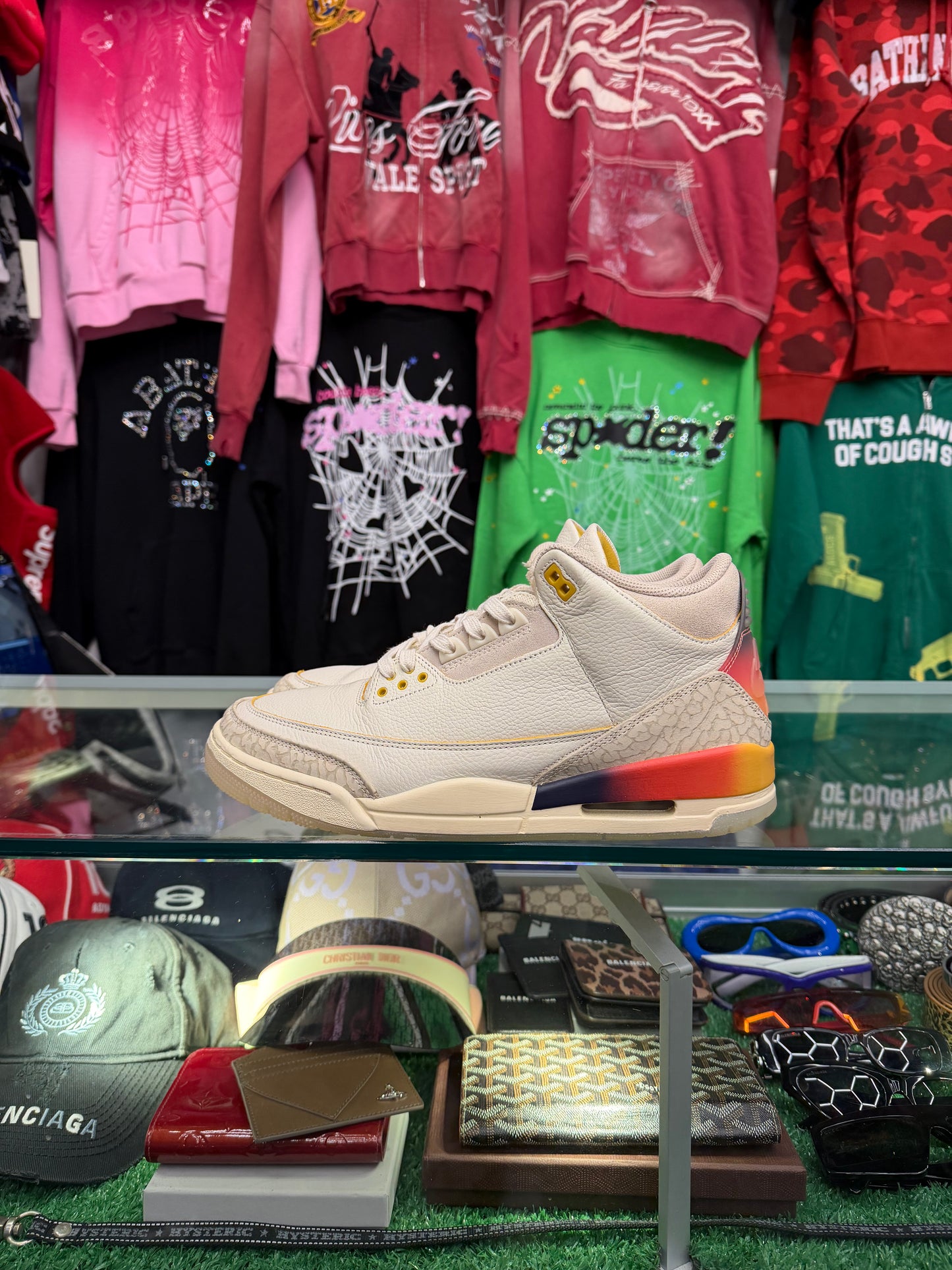 JORDAN 3 J BALVIN (PRE-OWNED NO BOX)