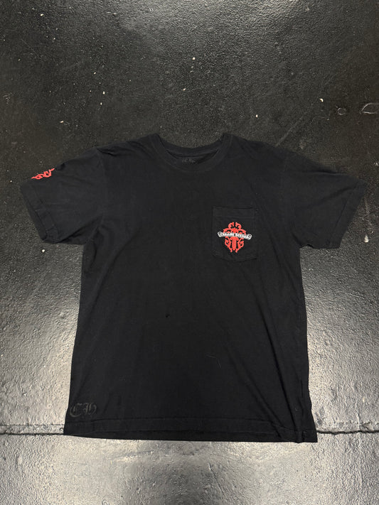 CHROME HEARTS RED DAGGER VINE TEE (PRE-OWNED)