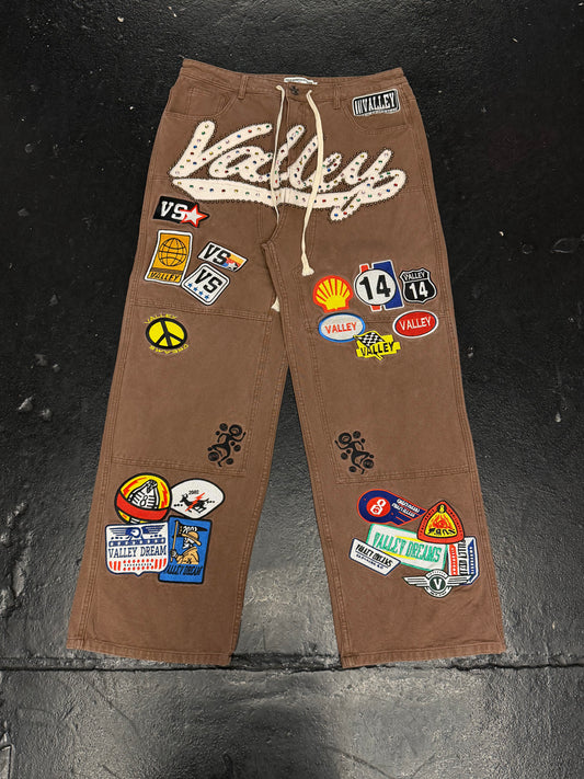 VALE FOREVER BROWN 1980’s PAINTER PANTS (VNDS)