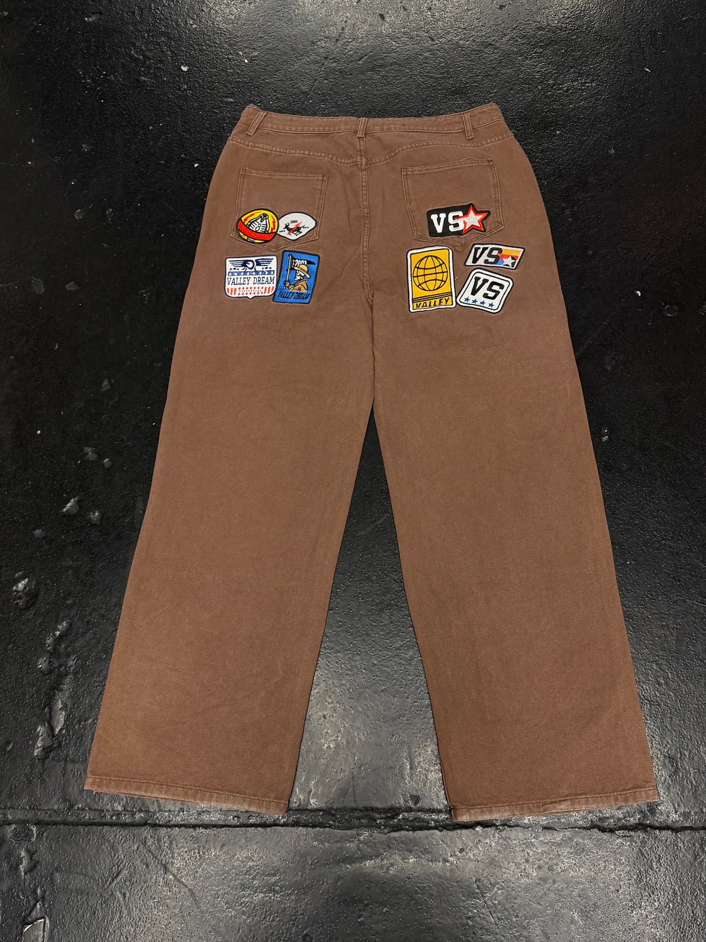 VALE FOREVER BROWN 1980’s PAINTER PANTS (VNDS)