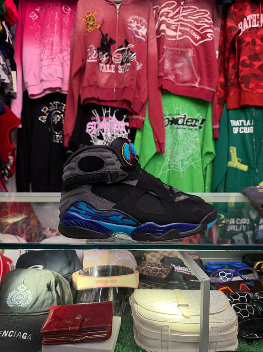 JORDAN 8 AQUA (PRE-OWNED W/ BOX)