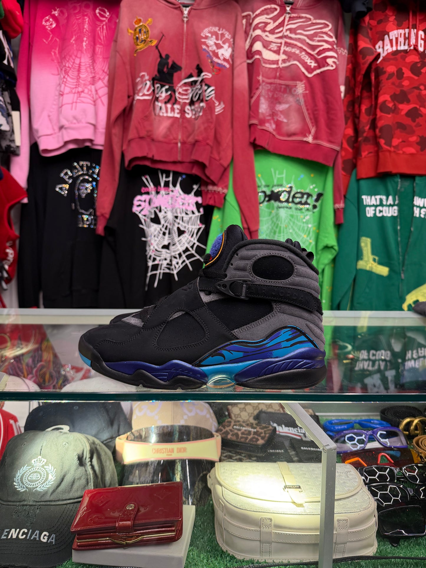JORDAN 8 AQUA (PRE-OWNED W/ BOX)
