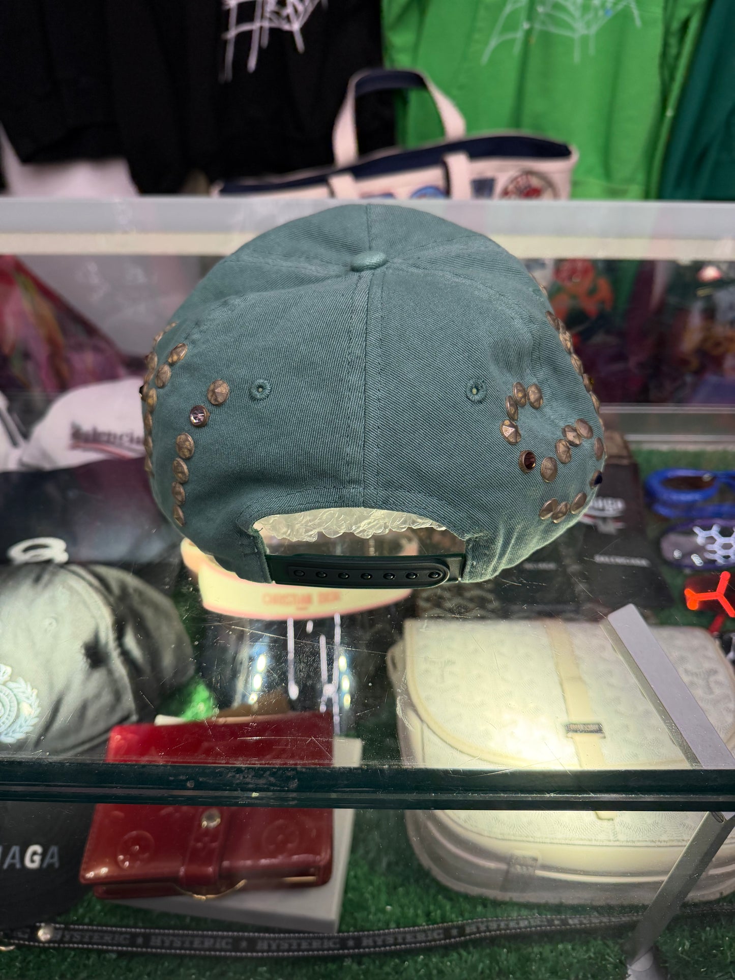 SATOSHI NAKAMOTO STUDDED SNAPBACK HAT (PRE-OWNED)