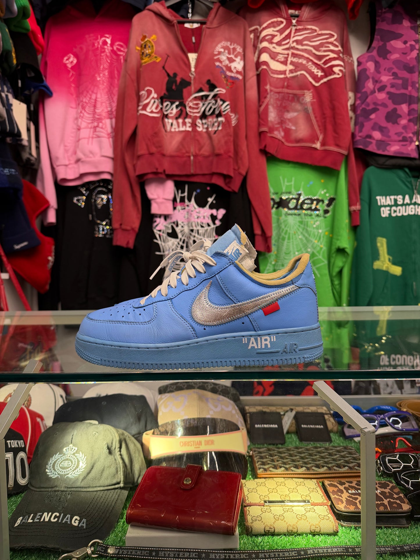 AIR FORCE 1 OFFWHITE MCA (PRE-OWNED NO BOX NO ZIPTIE)