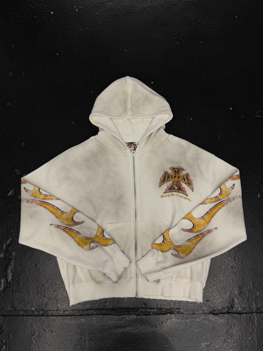 VALE FOREVER REBORN WAFFLE ZIP UP (PRE-OWNED)