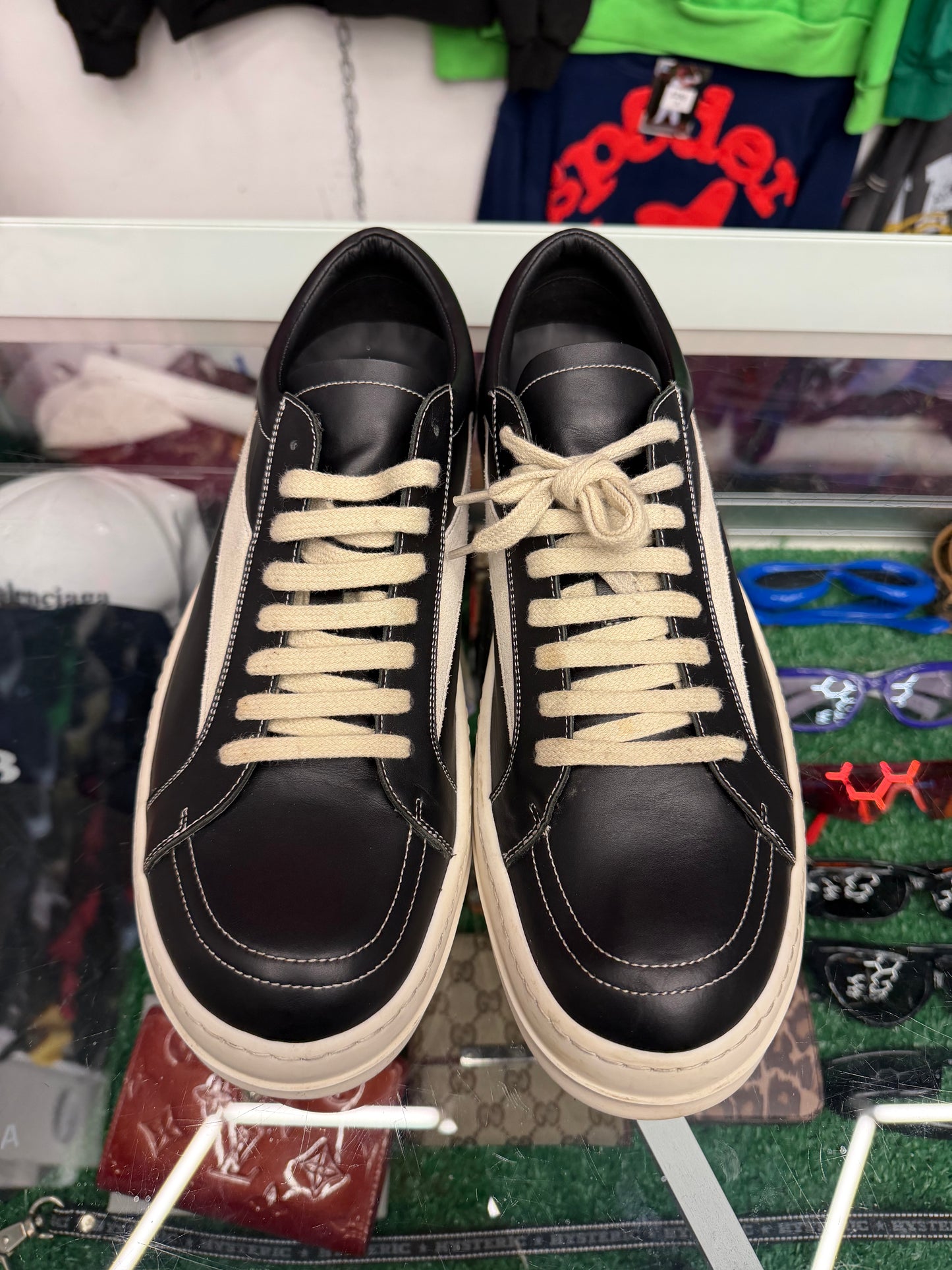 RICK OWENS MAINLINE SNEAKER (PRE-OWNED NO BOX)