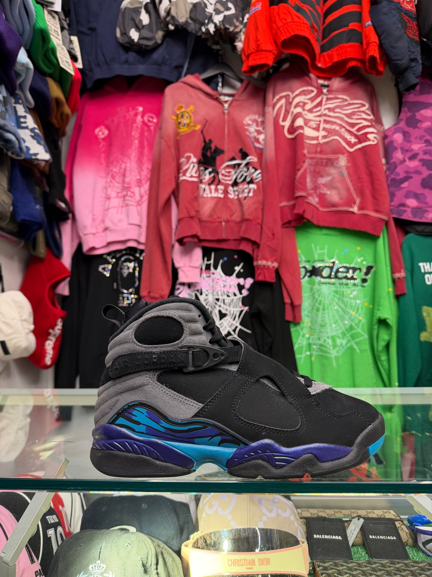JORDAN 8 AQUA (PRE-OWNED W/ BOX)