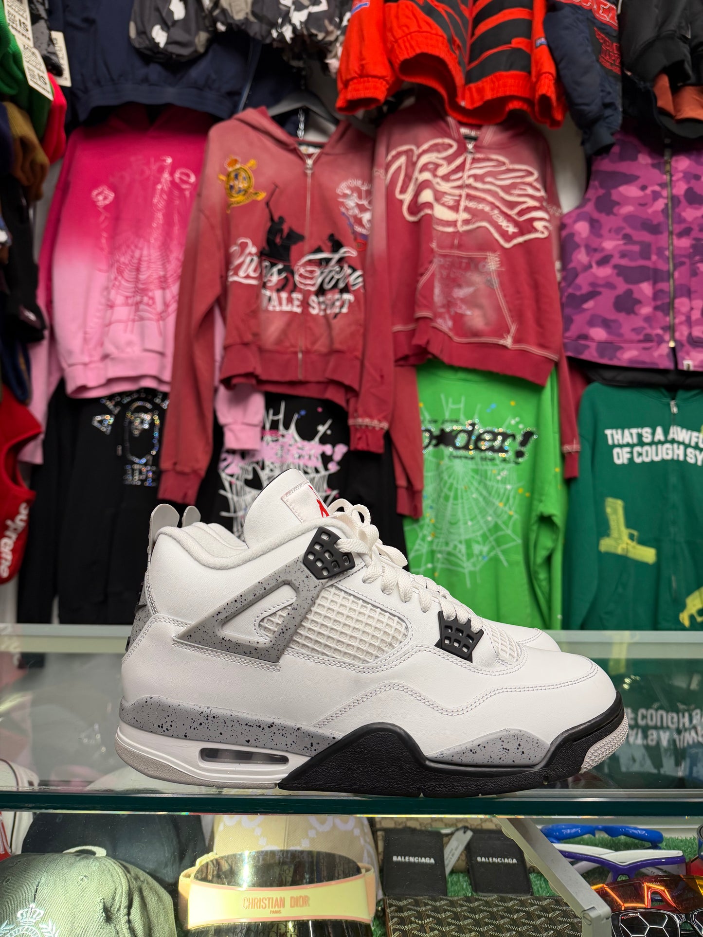 JORDAN 4 WHITE CEMENT (PRE-OWNED W/ BOX)