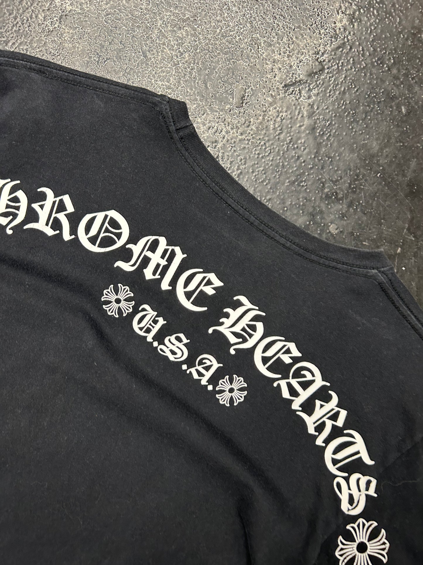 CHROME HEARTS USA BACKPRINT POCKET TEE (PRE-OWNED)