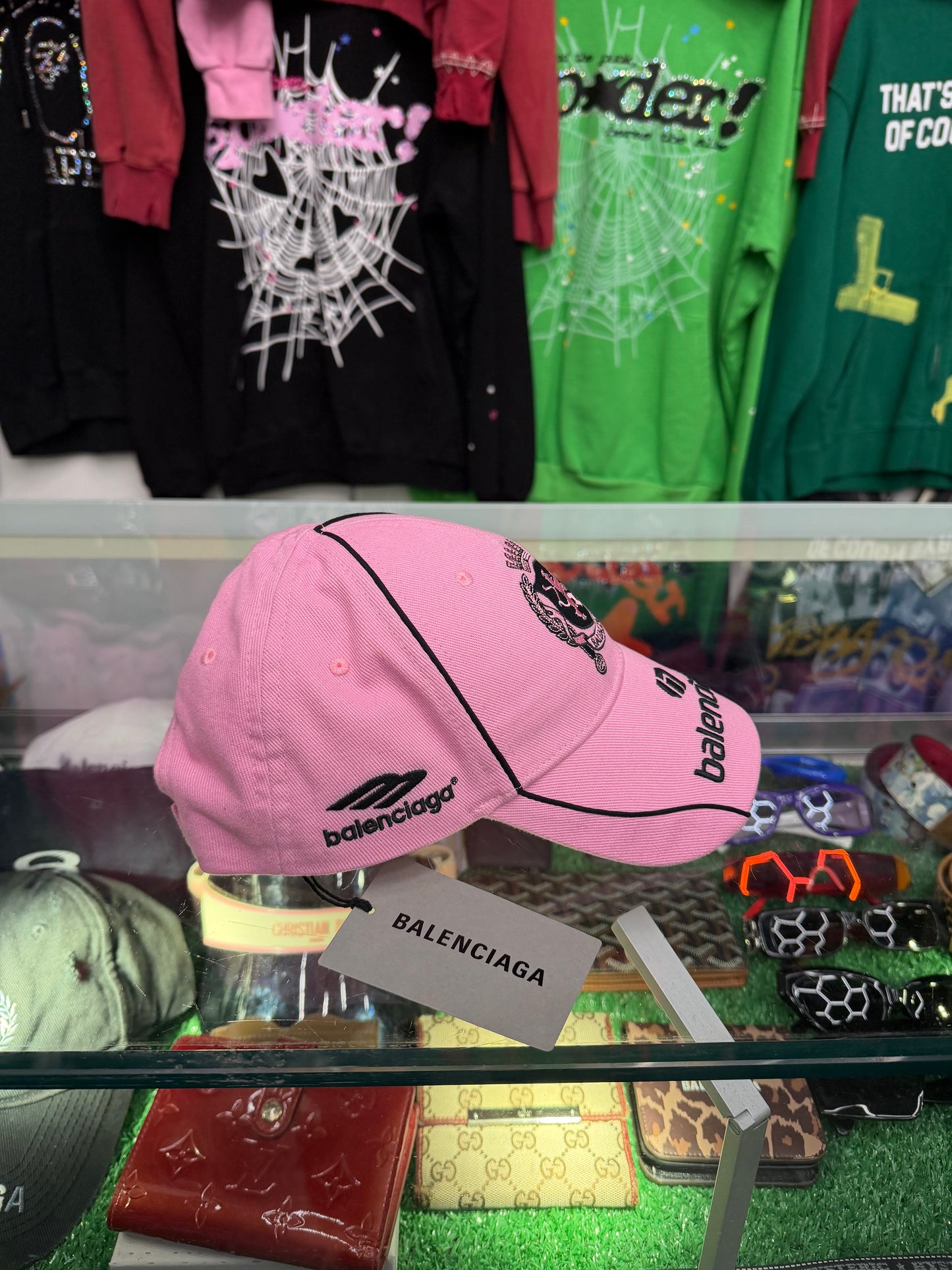 BALENCIAGA PINK SOCCER HAT (BRAND NEW)