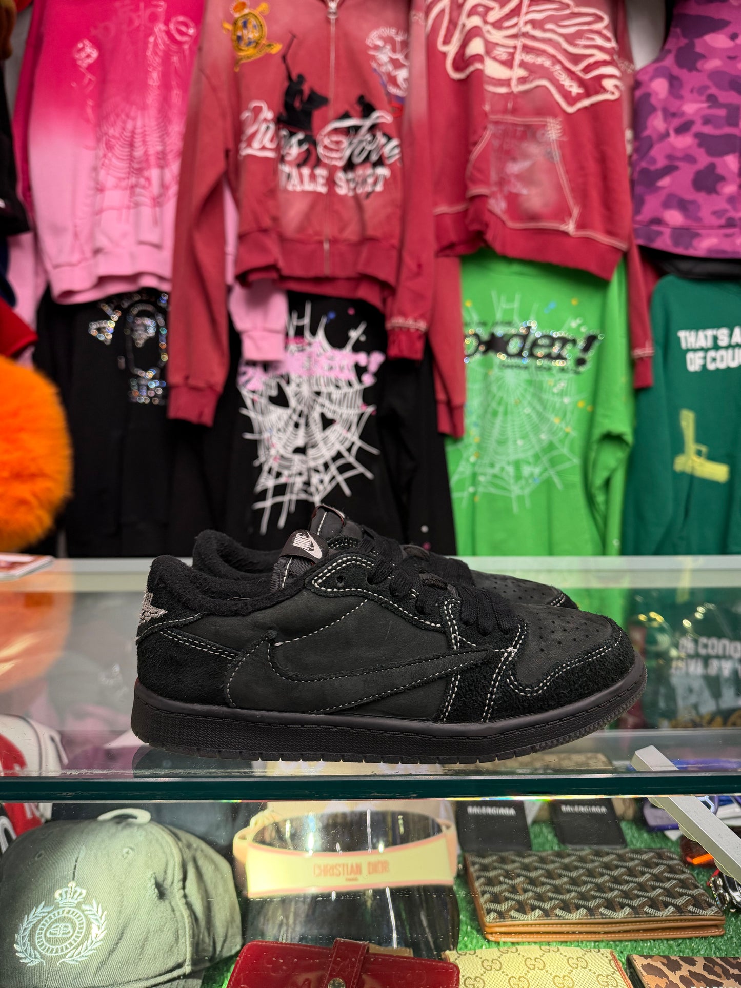 JORDAN 1 LOW TRAVIS SCOTT PHANTOM (PRE-OWNED NO BOX)