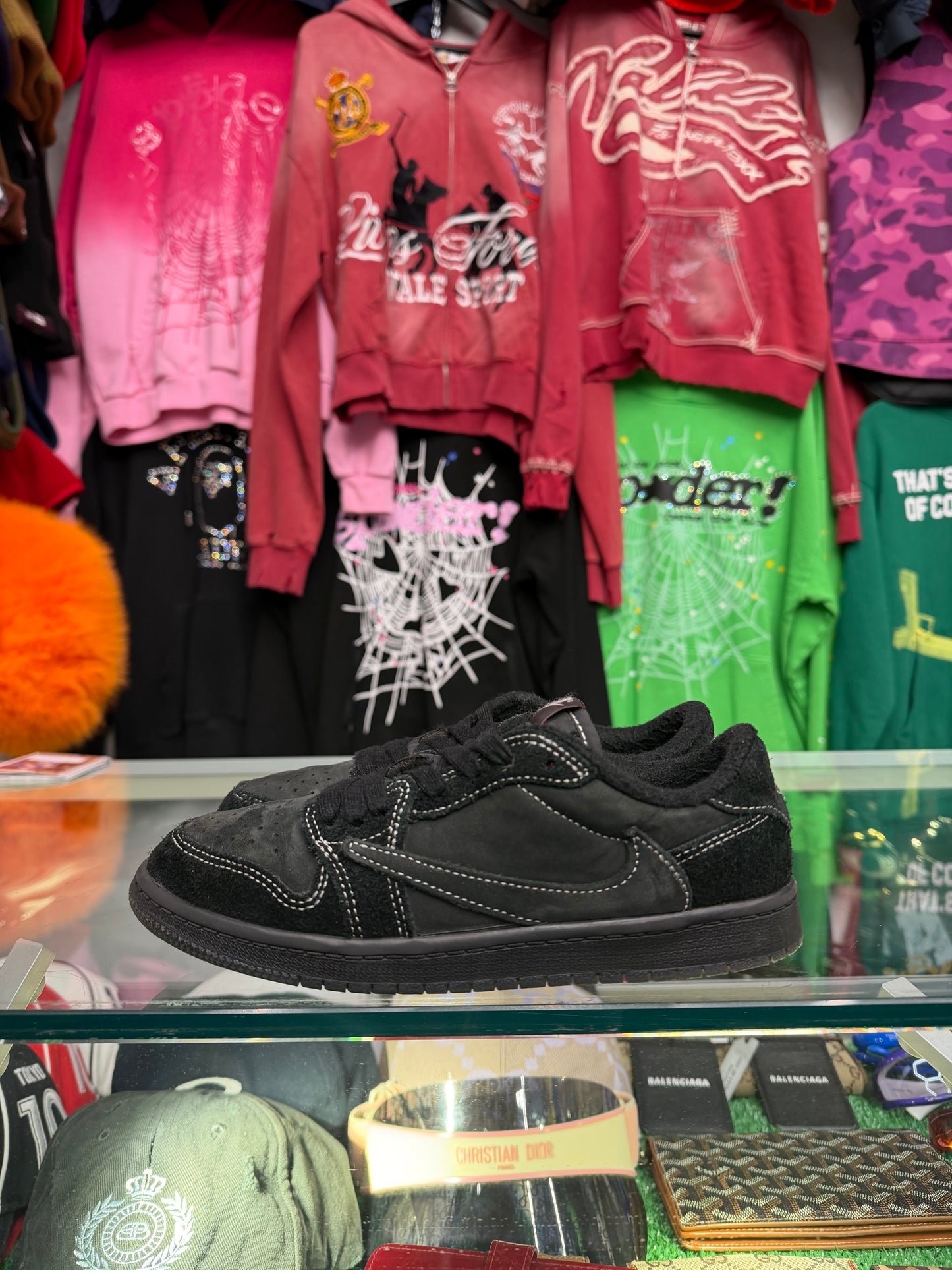 JORDAN 1 LOW TRAVIS SCOTT PHANTOM (PRE-OWNED NO BOX)