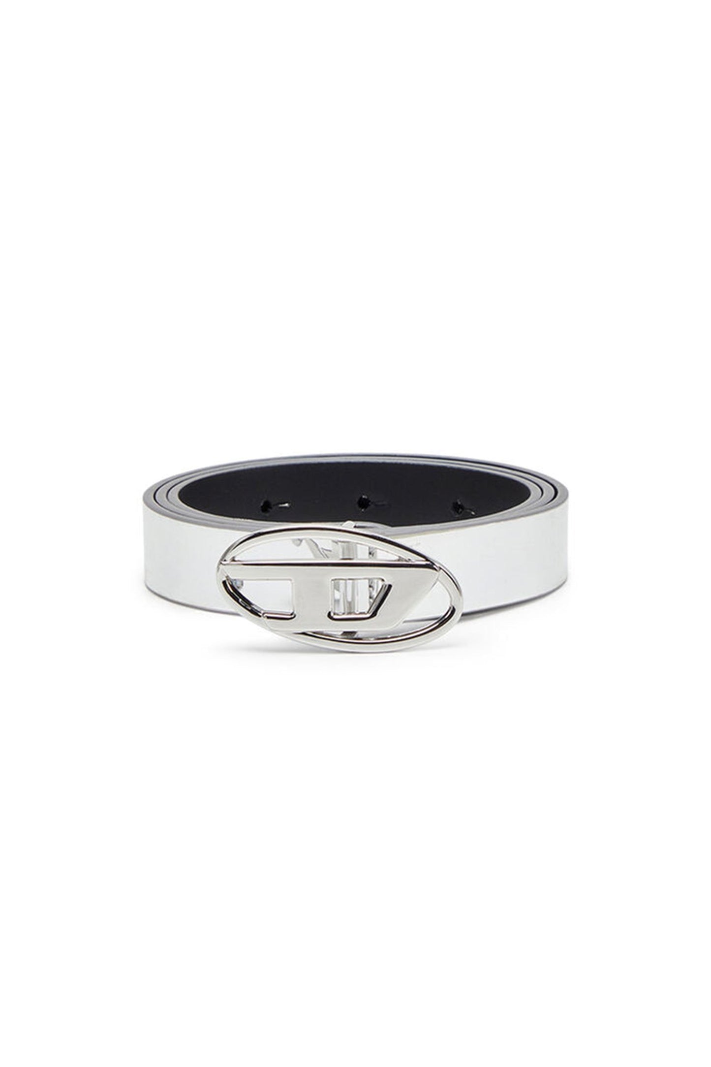 DIESEL SILVER SKINNY BELT (BRAND NEW) (SIZE 28)