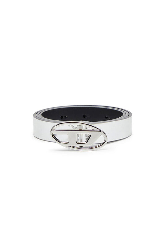 DIESEL SILVER SKINNY BELT (BRAND NEW) (SIZE 28)