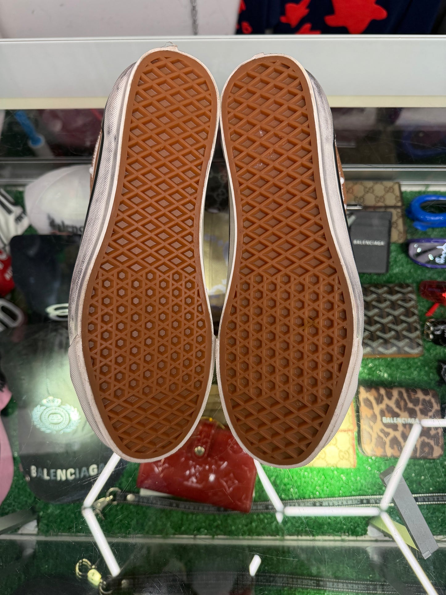 VANS OLD SKOOL BROWN PEARLIZED VANS (PRE-OWNED W/ BOX)