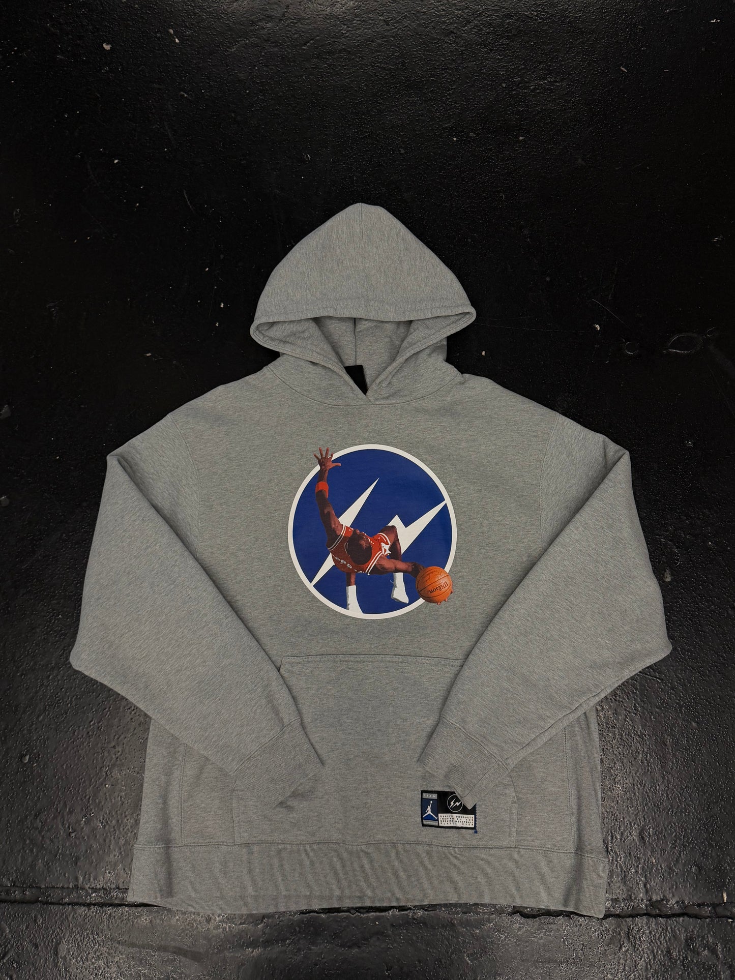 JORDAN X FRAGMENT IMAGE HOODIE (PRE-OWNED)