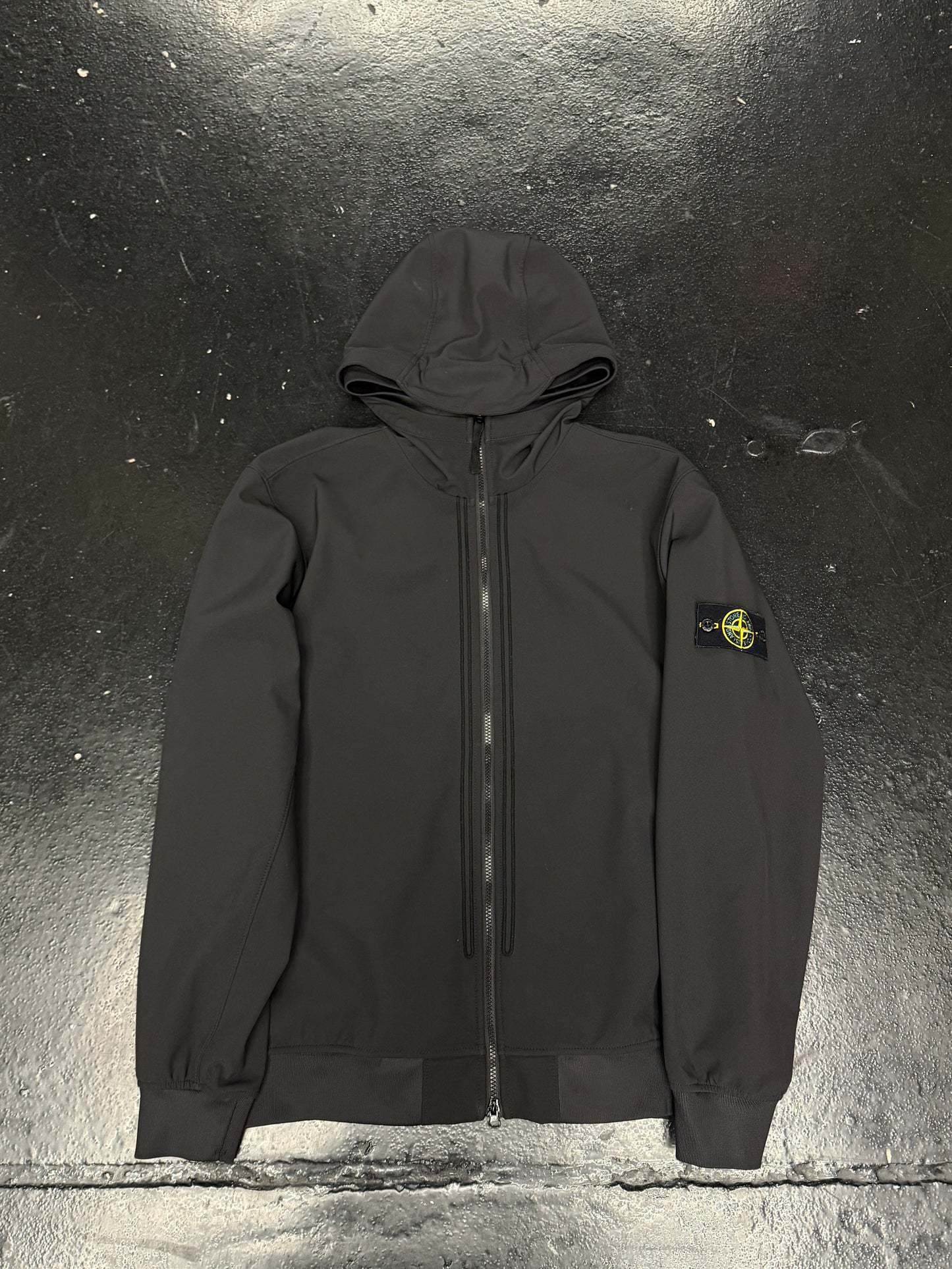 STONE ISLAND SOFT SHELL HOODED JACKET (PRE-OWNED)