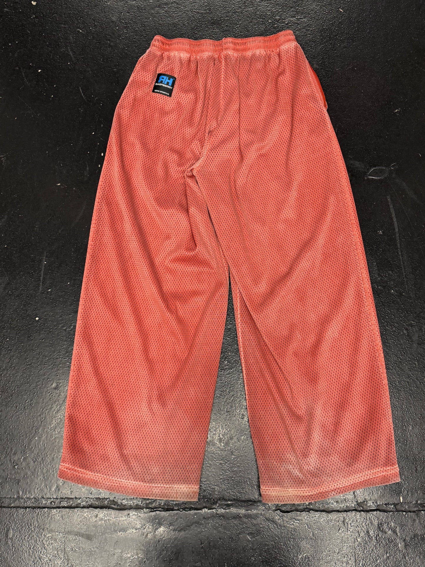 RASPBERRY SRIRACHA MESH SWEATPANTS (PRE-OWNED)
