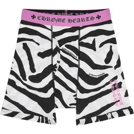 CHROME HEARTS ZEBRA PRINT BOXERS (BRAND NEW)