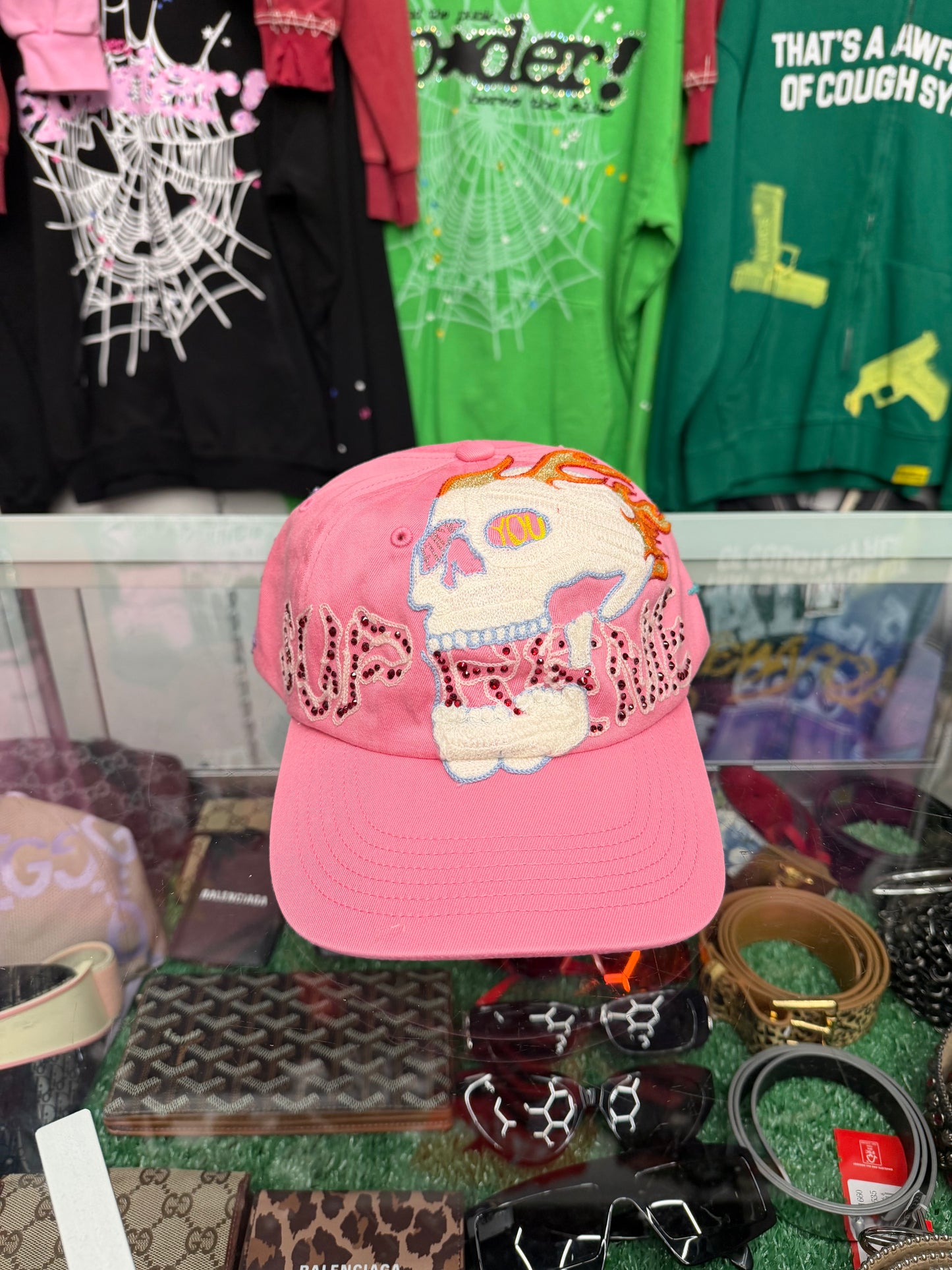 SUPREME WFST 6 PANEL PINK HAT (BRAND NEW)