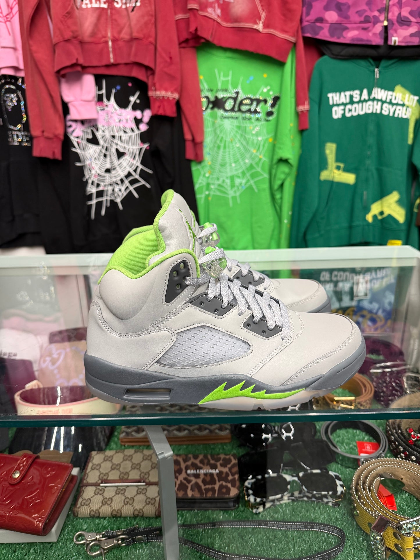 JORDAN 5 GREEN BEAN (PRE-OWNED W/ BOX)