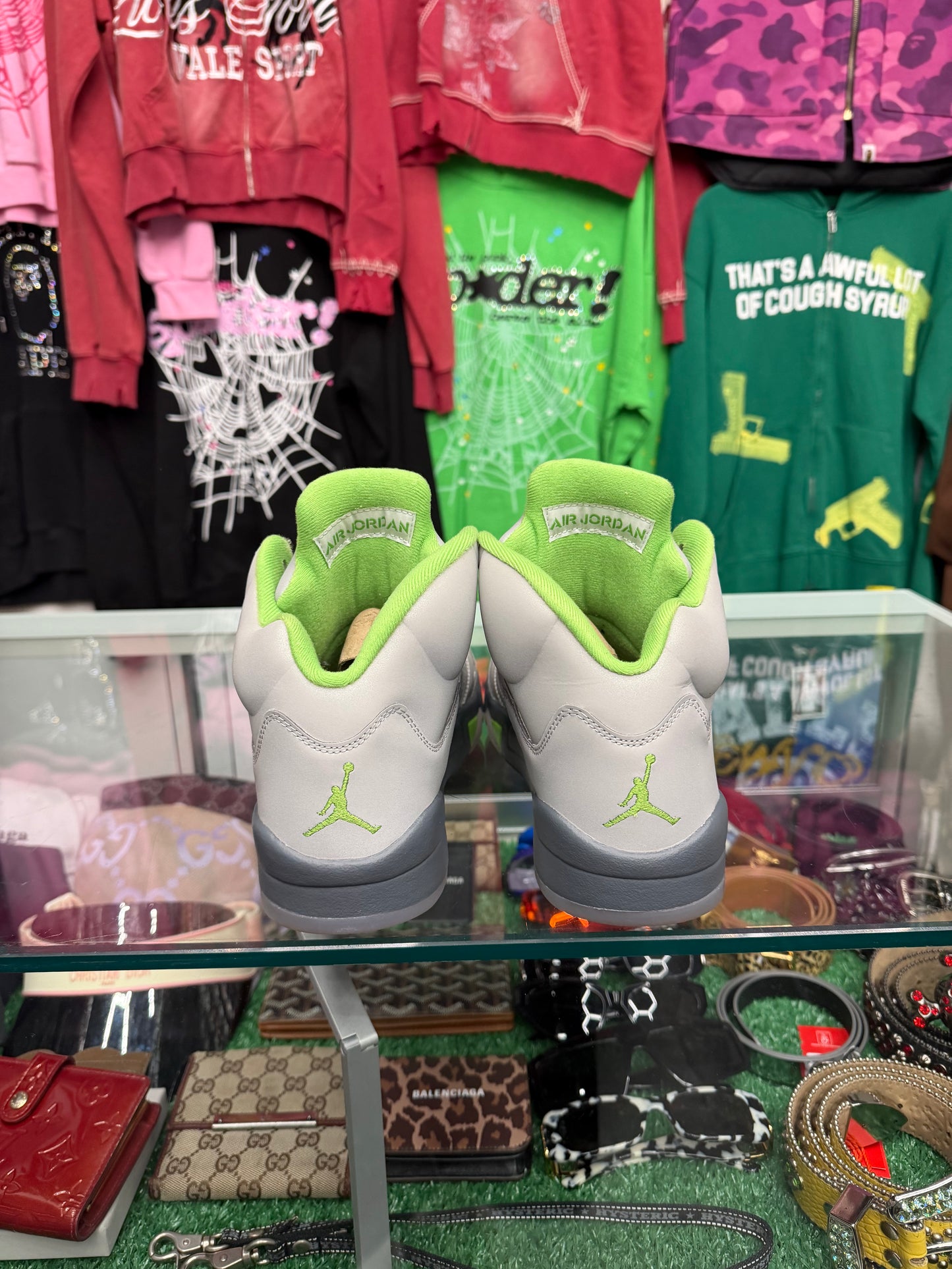 JORDAN 5 GREEN BEAN (PRE-OWNED W/ BOX)