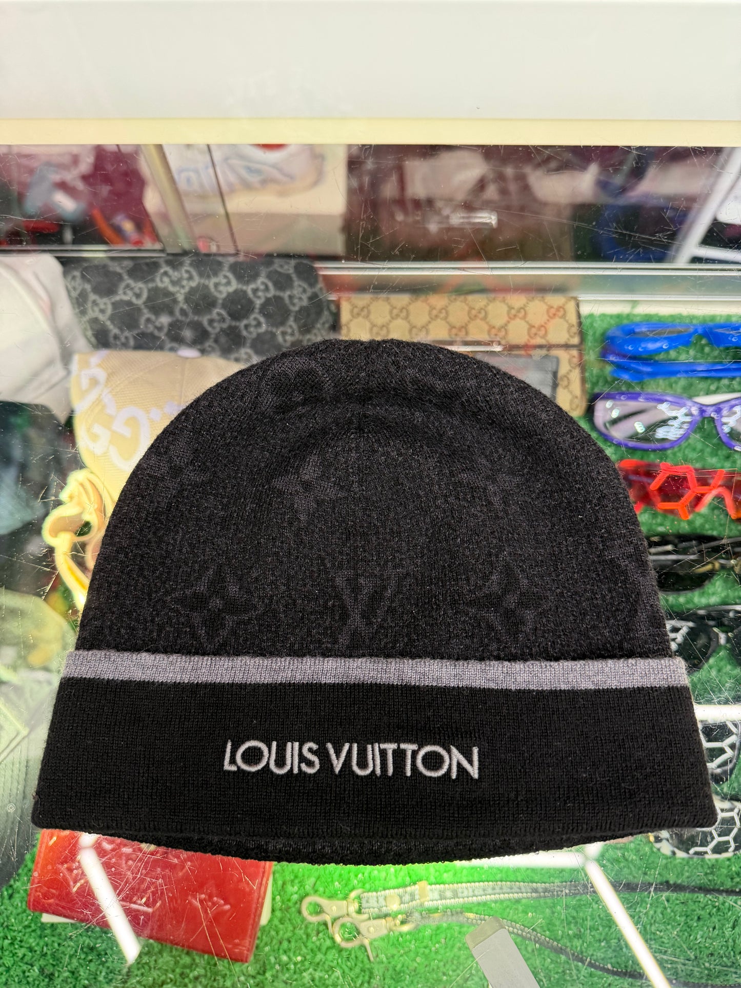 LOUIS VUITTON LV MY MONOGRAM ECLIPSE BEANIE (PRE-OWNED)