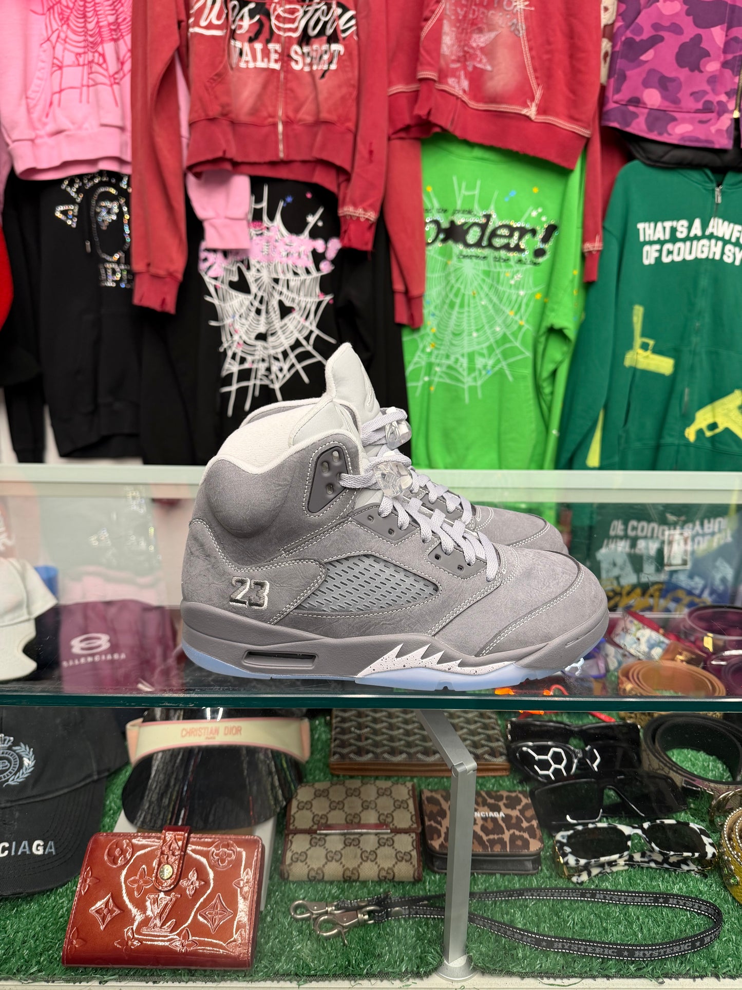 JORDAN 5 WOLF GREY (PRE-OWNED W/ BOX)