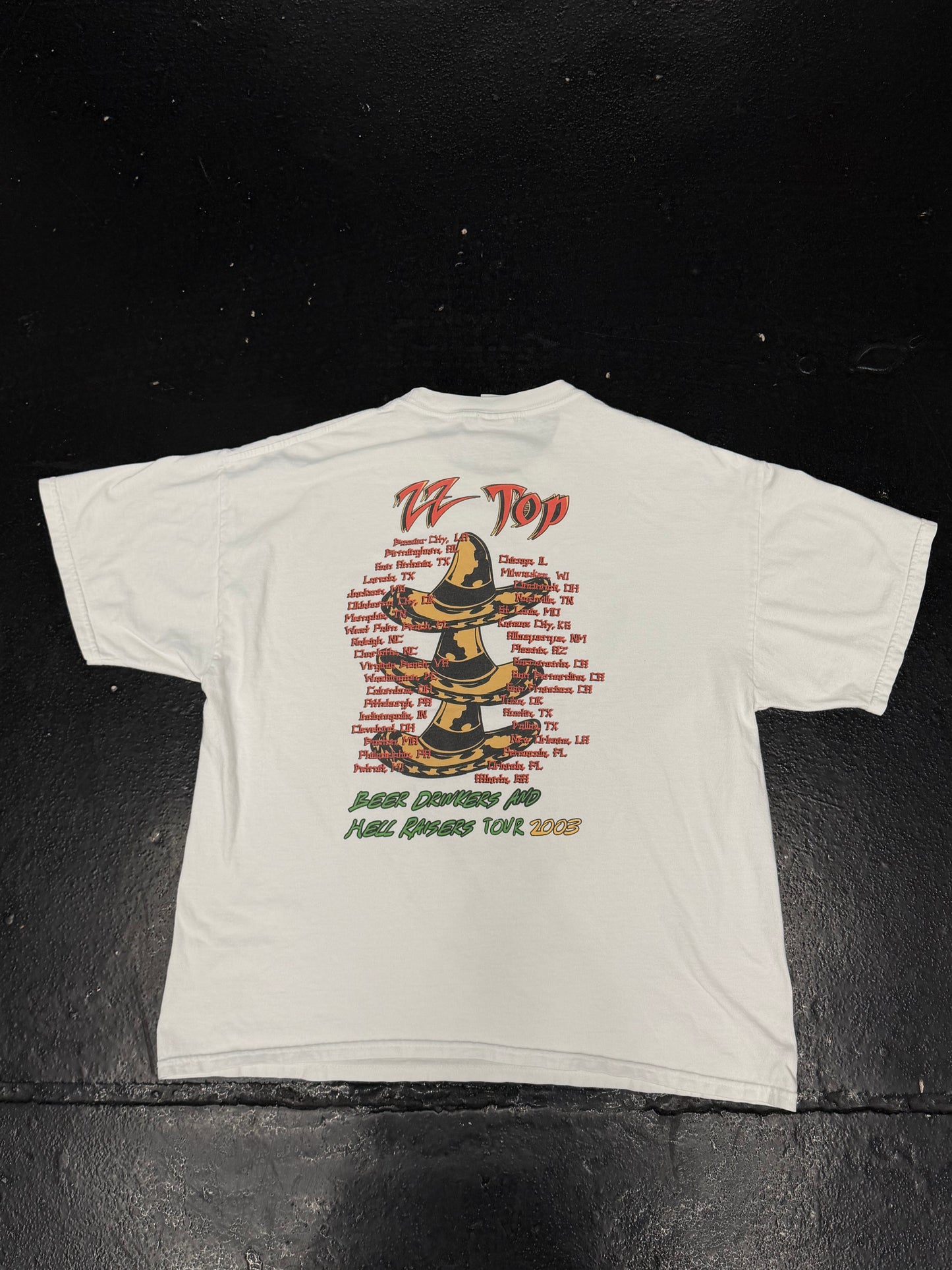 ZZ TOP BEER DRINKERS AND HELL RAISERS TOUR T-SHIRT