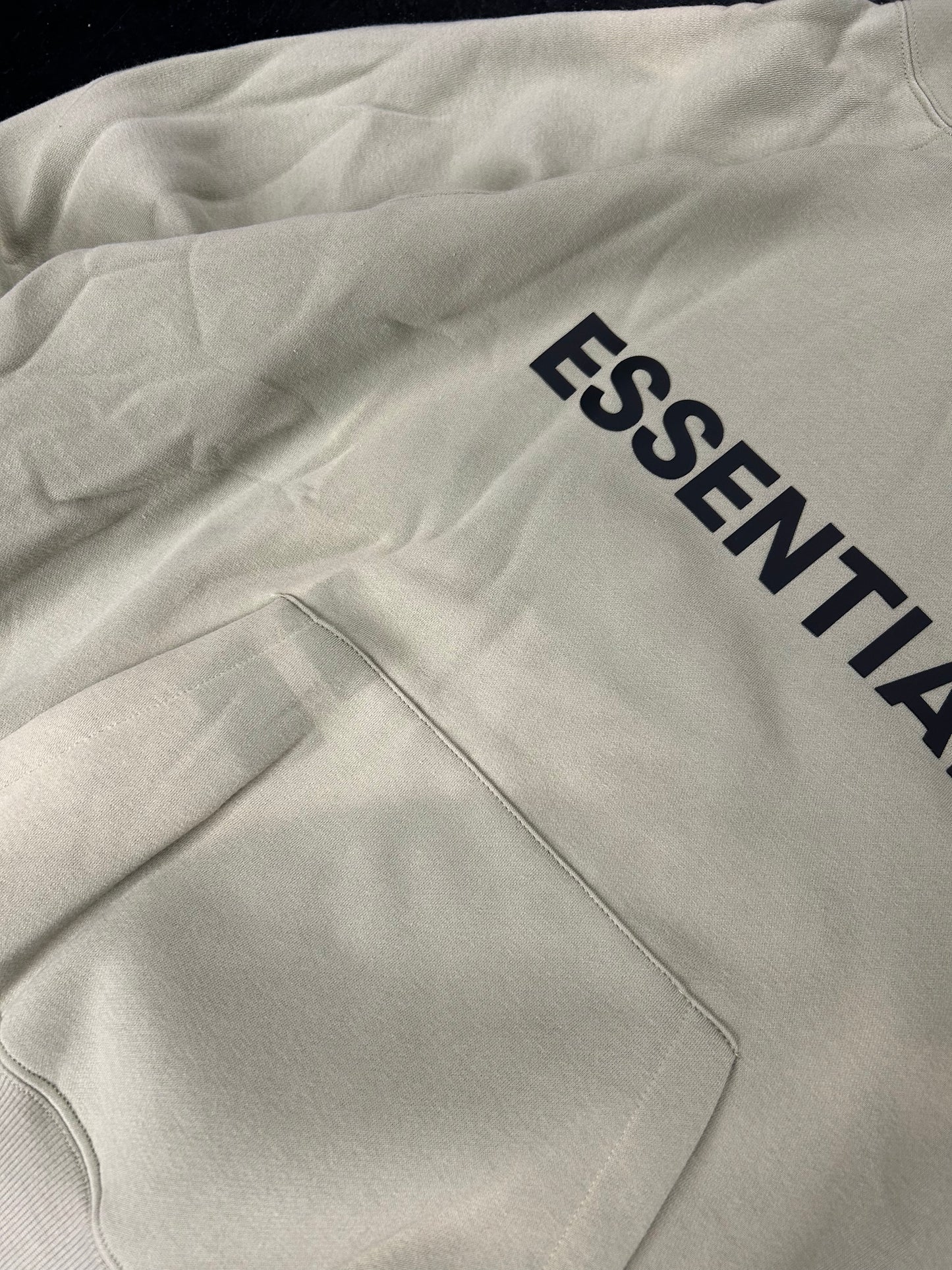 ESSENTIALS GREEN HOODIE FADED (PRE OWNED)