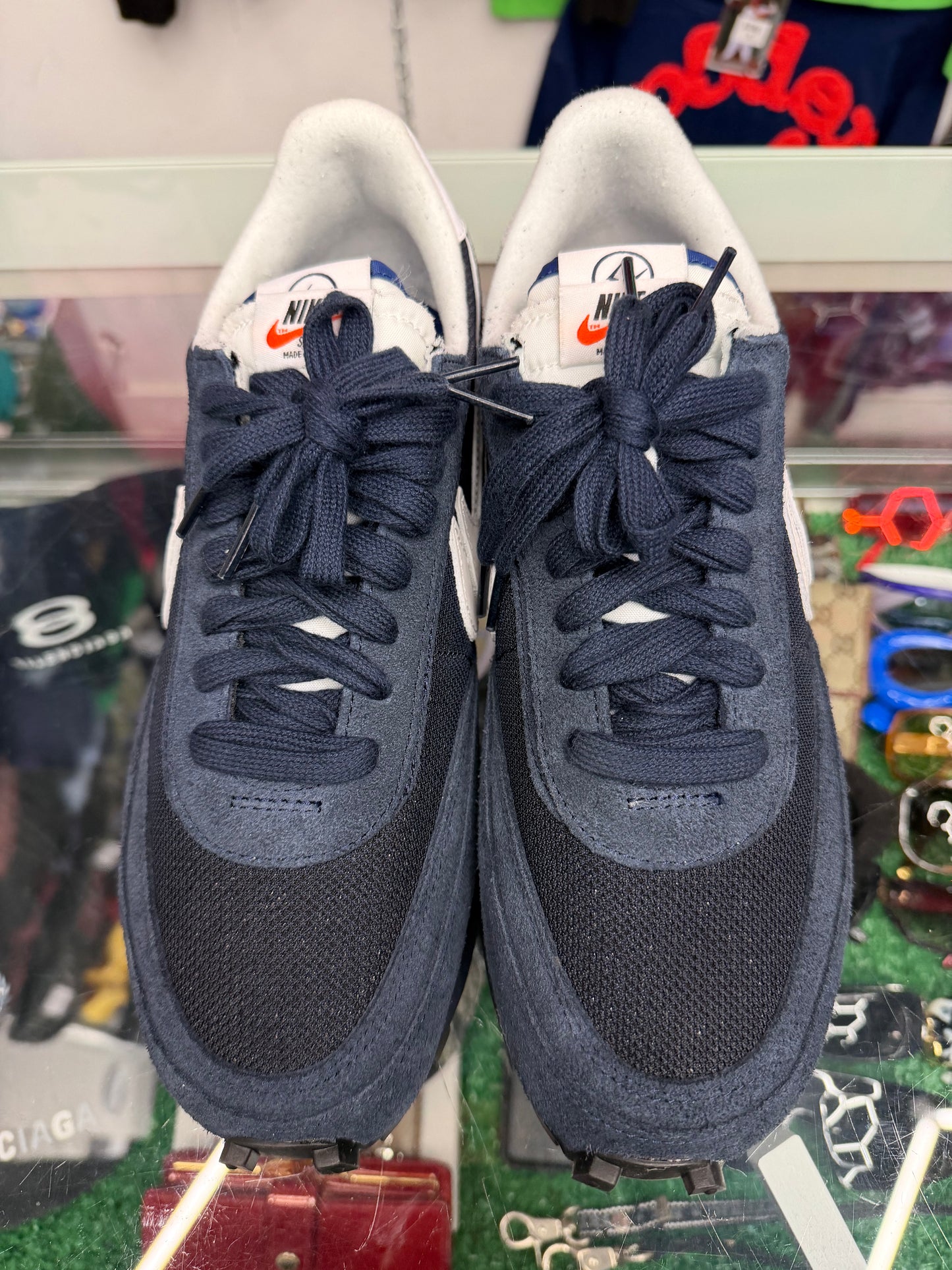 SACAI WAFFLE X FRAGMENT (PRE-OWNED. W/ BOX)