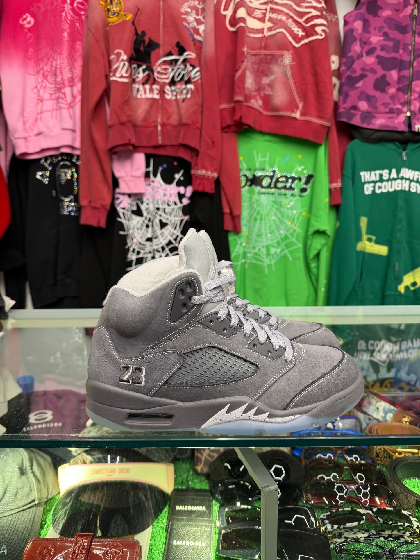 JORDAN 5 WOLF GREY (PRE-OWNED W/ BOX)