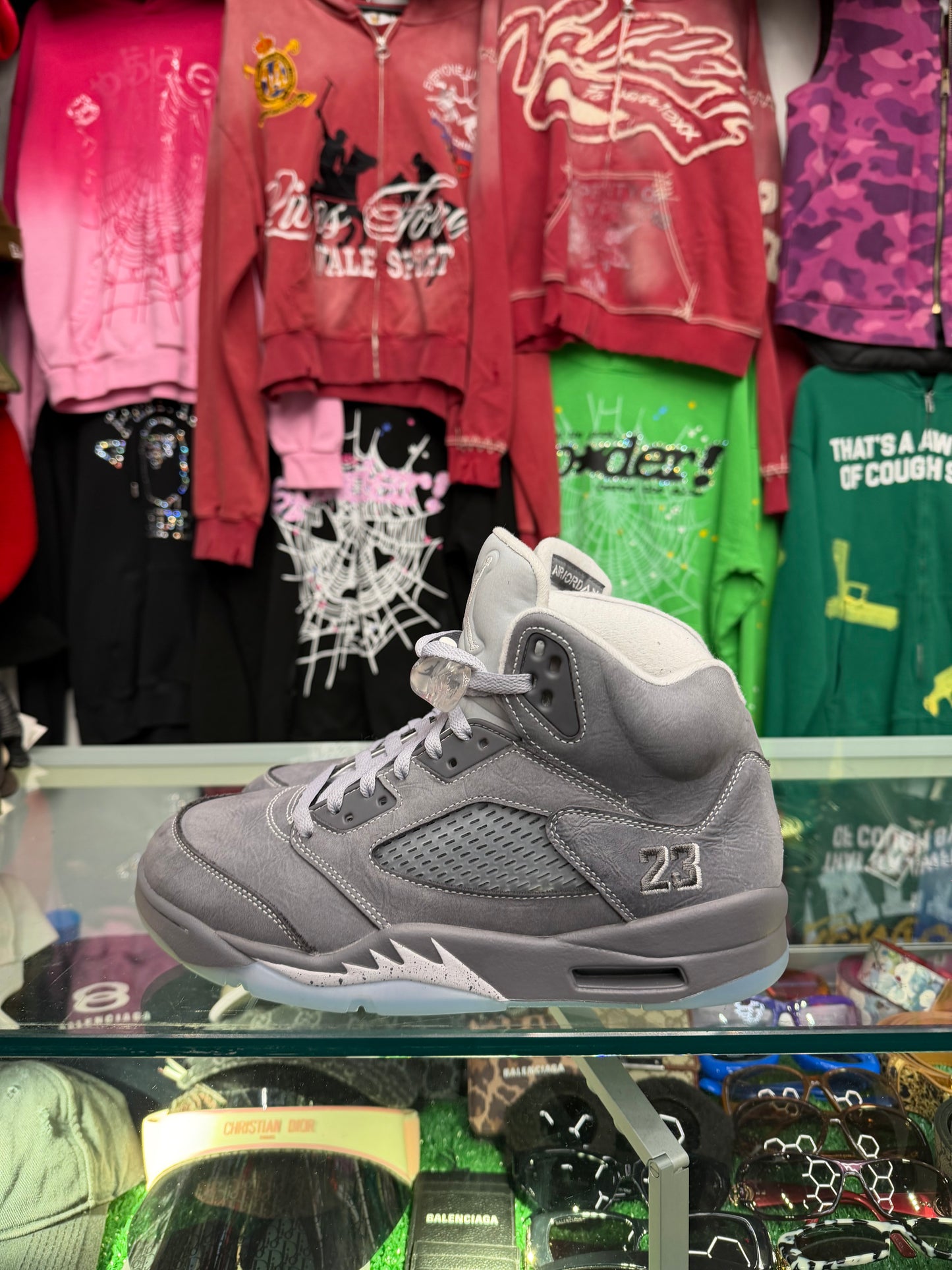JORDAN 5 WOLF GREY (PRE-OWNED W/ BOX)